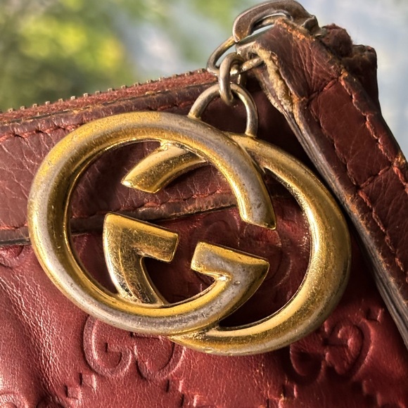 Gucci Leather Wristlet Clutch Authentic - Picture 2 of 11